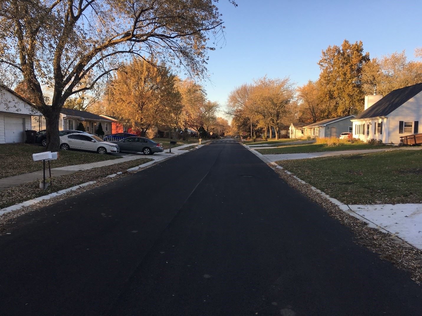 Devonshire Rd., looking north from the project limits.