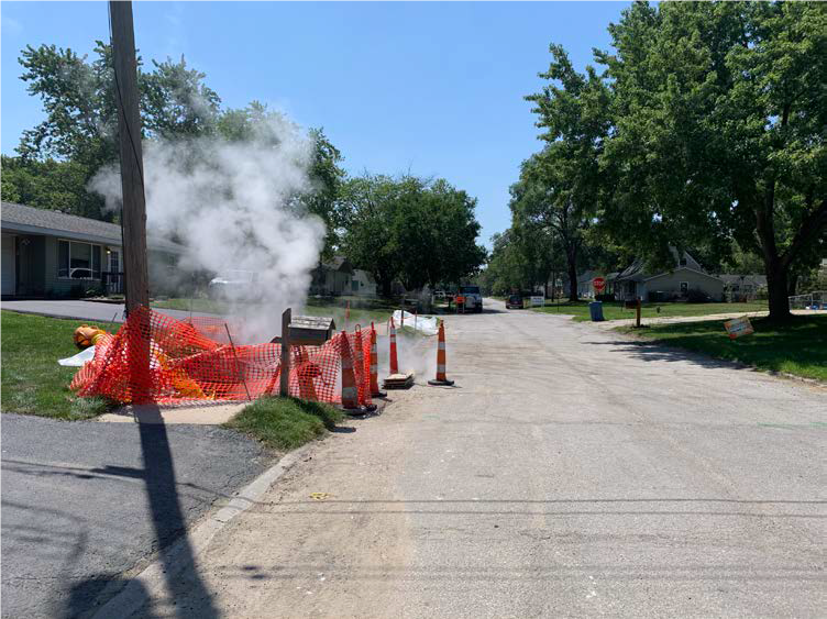 CIPP steam curing - Long Run Rd