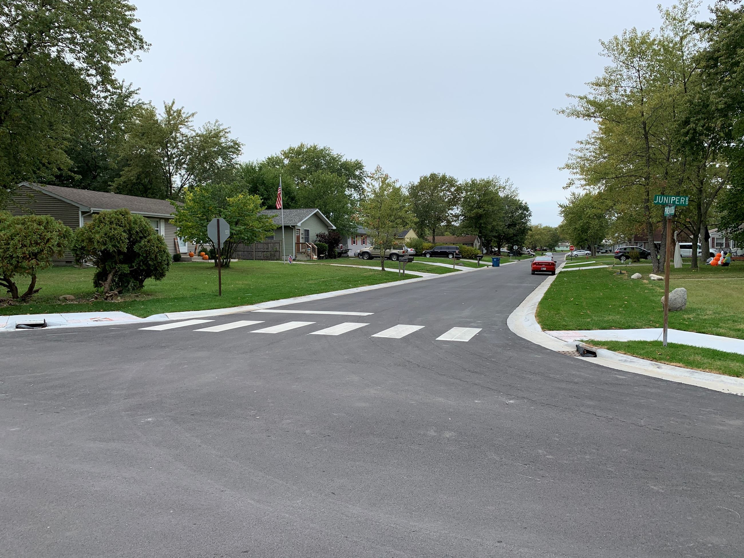 #P19-044 – Pinewood Dr. & Juniper Rd., looking west from Juniper Rd.  